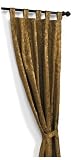 Park B. Smith Grand Baroque Tab Top Curtain Panel, Camel