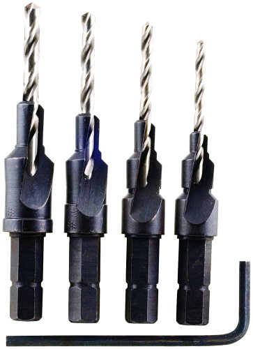 Vermont American 16515 no.6 to no.10 Hex Shank Predrill and Countersink Assortment, 4-Piece Vermont American 16515 no.6 to no.10 Hex Shank Predrill and Countersink Assortment, 4-Piece