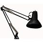 Grandrich G-2518 BLK 100-Watt Incandescent Architects Swing Arm Light, Black