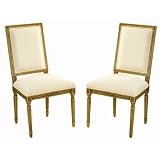 Safavieh Antiqued Fairfax Oak Side Chair (Set of 2) - AMH2826AC-SET2