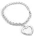 Sterling Silver Picture Frame or Locket Photo Holder on Charm Chain Bracelet