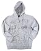 Gnu DK Men's Hooded Zip Sweatshirt - Heather Grey