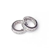 0.75 Carat 14KWG Diamond Hoop Earrings