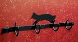 Iron Wall Mount Coat Rack with Cutout