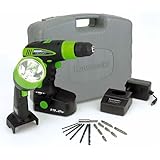 Kawasaki 840052 Black 19.2-Volt Cordless Drill and Worklight Kit