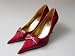 Pumps Stiletto High Heels 50ties-Look Rot (P78)