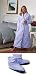  : Extra-Large (size 20-22) White Down Robe and Matching Slippers