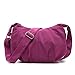 Color Scissor Women's Casual Travel Nylon Shoulder Bag Crossbody Messenger Bag Handbags Purple