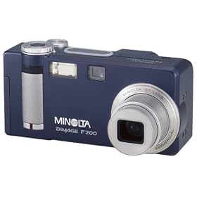 Minolta Dimage F200 Digital camera - Indigo [4Mp, 3x Optical]