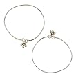 Ankle Bracelets Sterling Silver Fashion Statement Jewelry Size 10.5 Inches