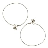 Ankle Bracelets Sterling Silver Fashion Statement Jewelry Size 10.5 Inches
