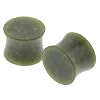 British Columbian Green Jade Stone Plugs - 2G - Sold as a Pair