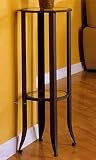 Matte Black Finish Round Plant Stand 36 Inch