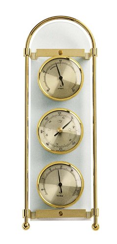 Eschenbach Klassik-Wetterstation mechanisch Messing / Acrylglasplatte