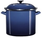 Le Creuset Enamel-on-Steel 12-Quart Covered Stockpot, Cobalt Blue