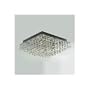 Lite Source LS-5580 Krysztal Egypt Crystal Flush Mount Lite, Stainless Steel