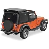 Bestop 41510-01 Black 2 Piece Hardtop with Upper Doors for 1997-06 Jeep Wrangler