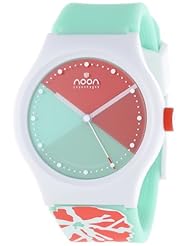Noon Copenhagen Unisex 33-065DS6 Green and Orange Dial Watch