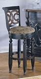 Set of 2 Traditional Style Pub Swivel Chairs Bar Stools - 29"H