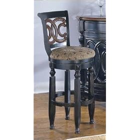 Click here to buy Set of 2 Traditional Style Pub Swivel Chairs Bar Stools - 29H by AtHomeMart.