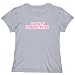 T-SHIRT WOMAN SILVER GRAY " WORD COOKERY DEMONSTRATOR " Large