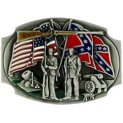 Civil War Pewter Belt Buckle