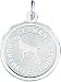 pointer23 - Sterling Silver German Shorthaired Pointer Disc Charm