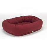 Bowsers Cotton Donut Dog Bed in Raspberry (Raspberry, Medium (35in x 27in))