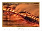 Woody Woodworth Firewave Surfing Poster