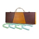 Viva Sol Premium Horseshoes Set with Wooden Case