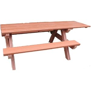 Engineered Plastic Systems PT8-H1 8ft Top -Overhang 16ft End Bench in Ceder by 