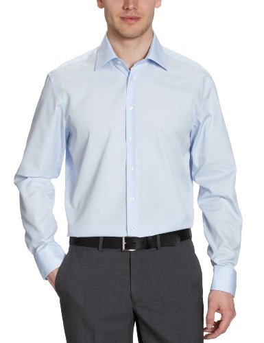 Jacques Britt Herren Businesshemd Custom Fit 20.969503 Ben, Gr. 39 (M), Blau (12 - blue) Preisvergleich