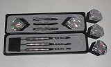 Tournament Tungsten Dart Set, Black - 23 Grams - Extra Flights and Shafts