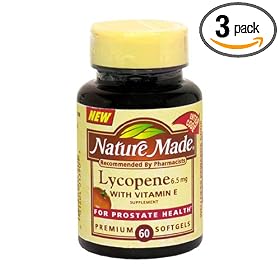 Nature Made Lycopene Advanced, 6.5mg, 60 Softgels (Pack of 3)