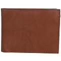 Boston Traveler Burgundy Leather Bi-fold Wallet