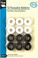 Dritz Pre-Wound Plastic Bobbins W/50yds Ea. -Black