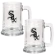 Chicago White Sox 2pc 15oz Glass Tankard Set- Primary Logo MLB Baseball