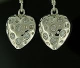 Pave~d Heart Earrings