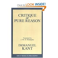 Critique of Pure Reason (Great Books in Philosophy)