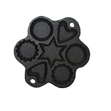 Cajun Cookware Seasoned Cast Iron Star Muffin Pan