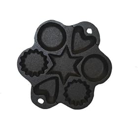 Cajun Cookware Seasoned Cast Iron Star Muffin Pan by Cajun Cookware