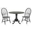 Antique Black Windsor Drop Leaf Table