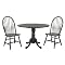 Antique Black Windsor Drop Leaf Table