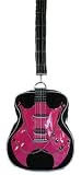Hot Pink & Black Guitar Shaped Backpack
