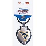 NCAA West Virginia Mountaineers Metal Heart Locket Keychain