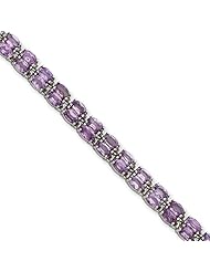 Sterling Silver Amethyst Bracelet