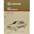 1991 Lexus ES 250 Repair Shop Manual Original by Lexus