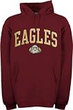 Boston College Eagles Crimson Acid Washed Mascot Hooded Sweatshirt