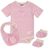 Chase Authentics Ryan Newman Creeper Bib & Bootie Set Newborn (6-9 months)