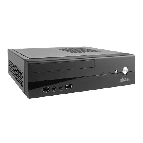 Akasa Crypto Mini-ITX PC-Geh&auml;use inkl. 60W Netzteil schwarz Preisvergleich